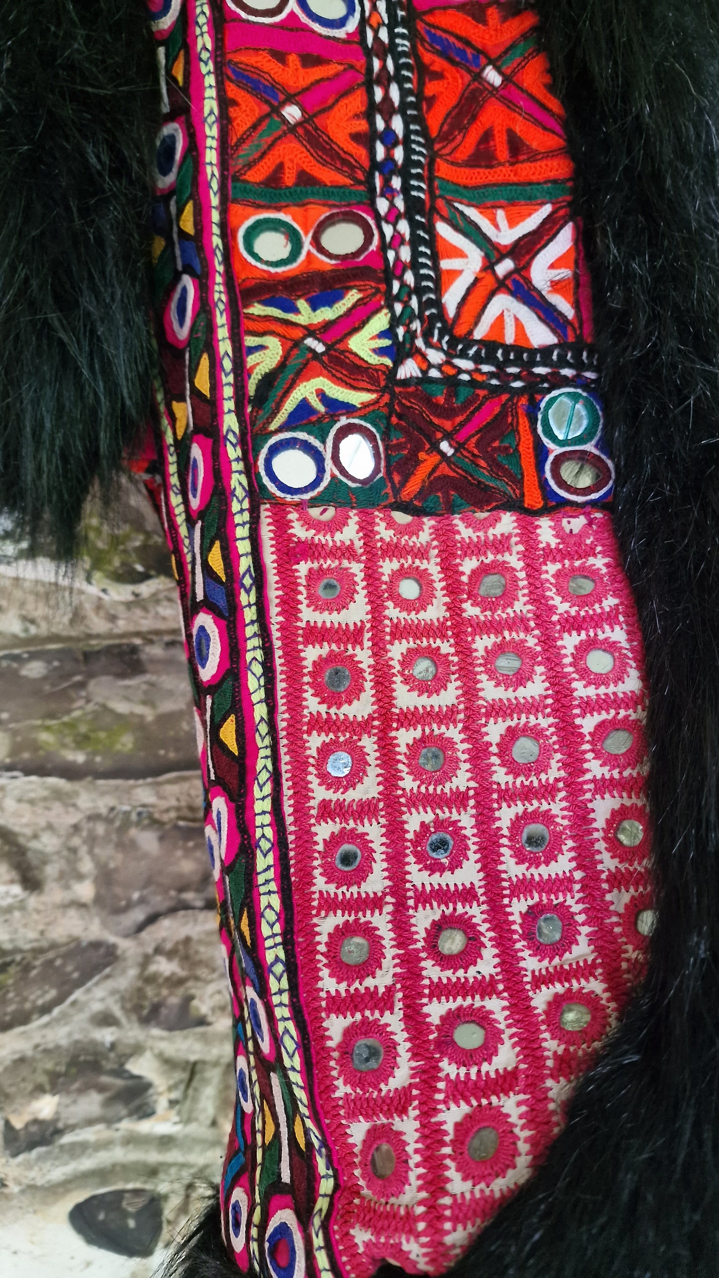 Faux Fur Vintage fabric Gilet 1 - Sml