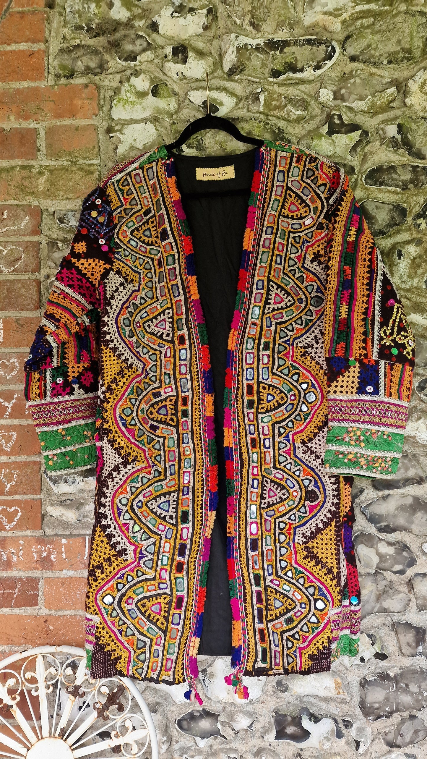 Long Vintage Tribal jacket - 4