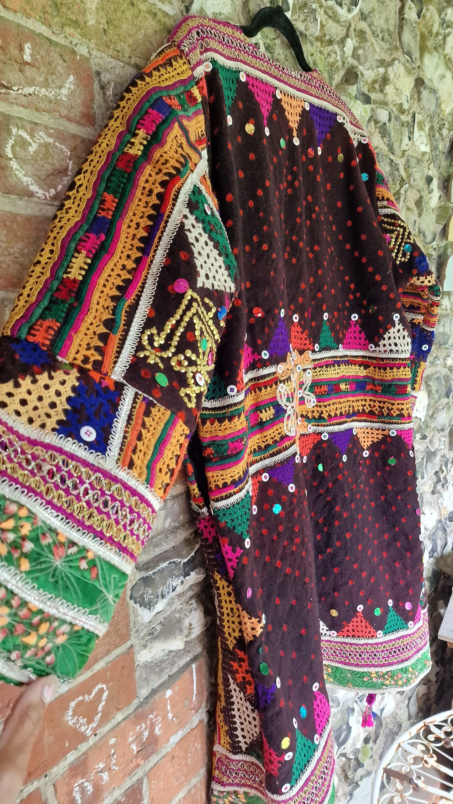 Long Vintage Tribal jacket - 4
