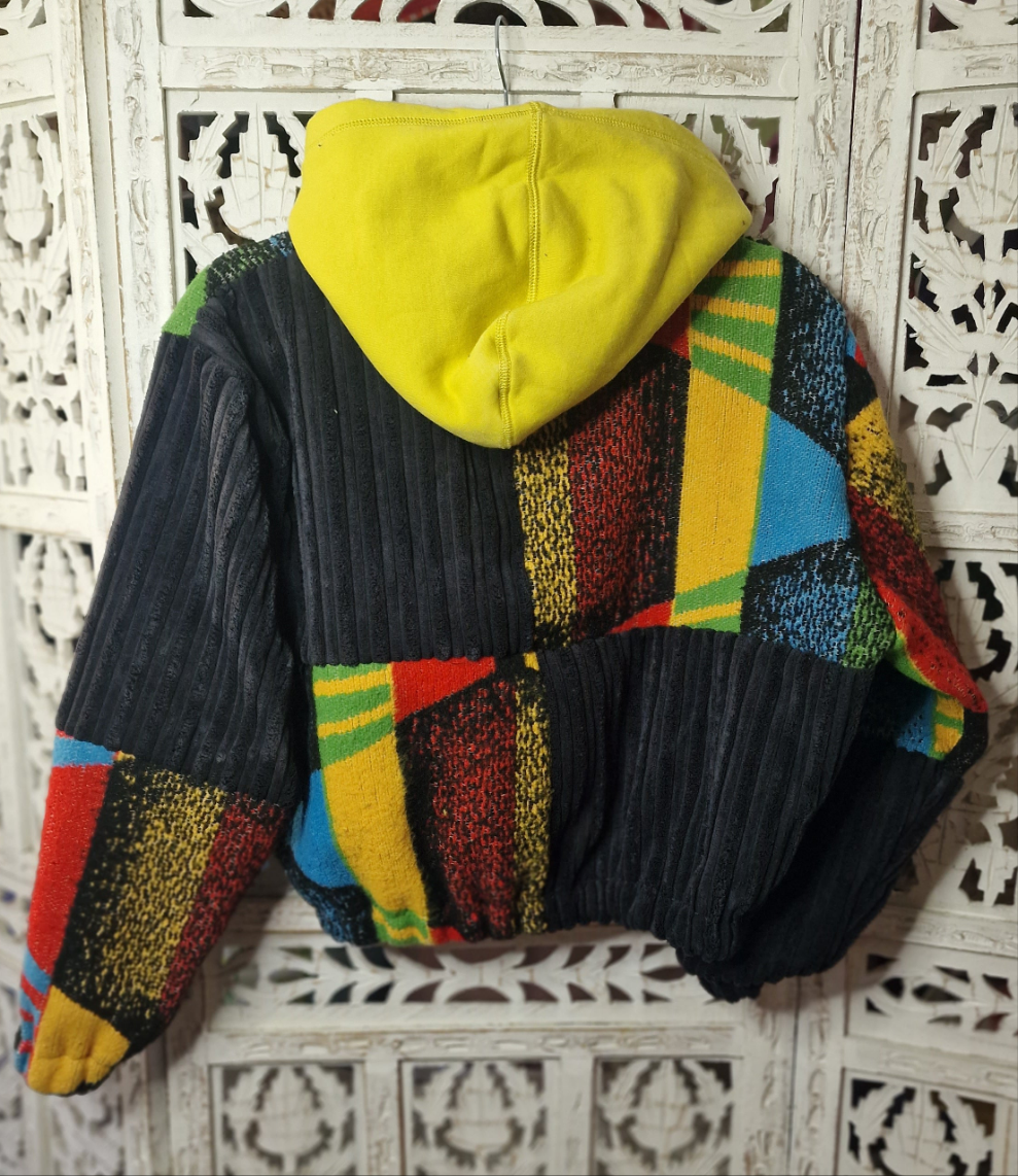 Cirque block blanket hoodie
