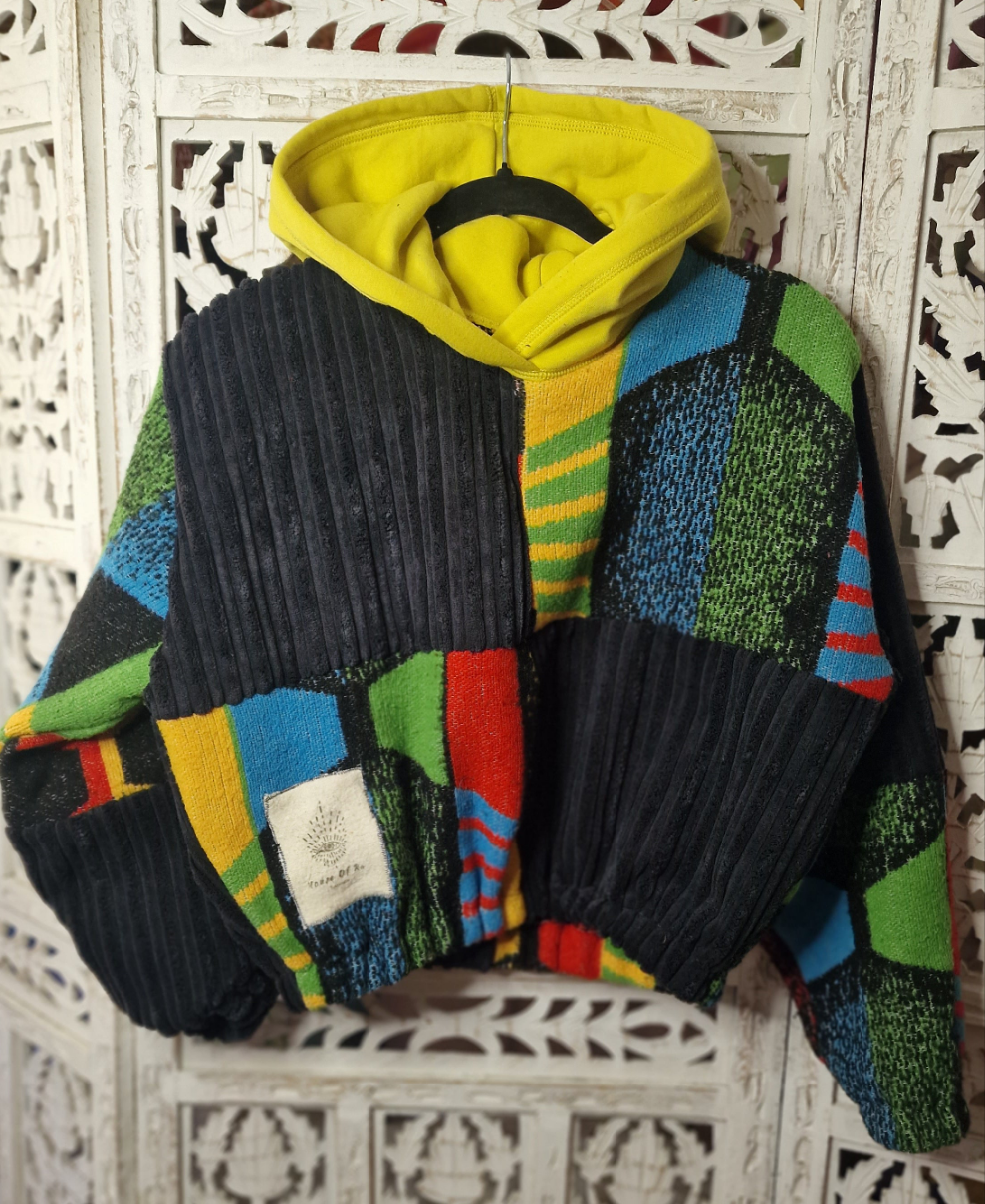 Cirque block blanket hoodie