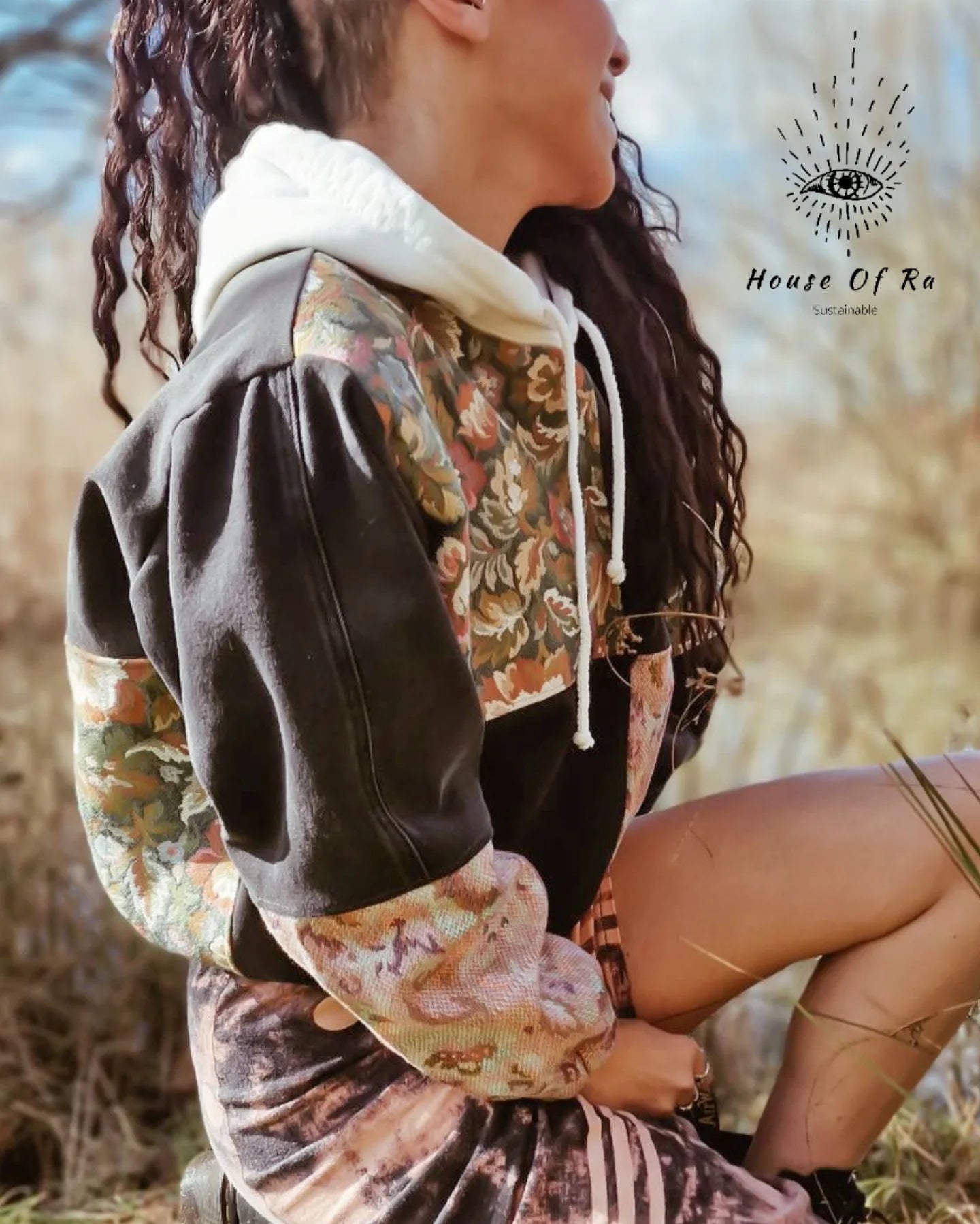 The Floral block hoodie