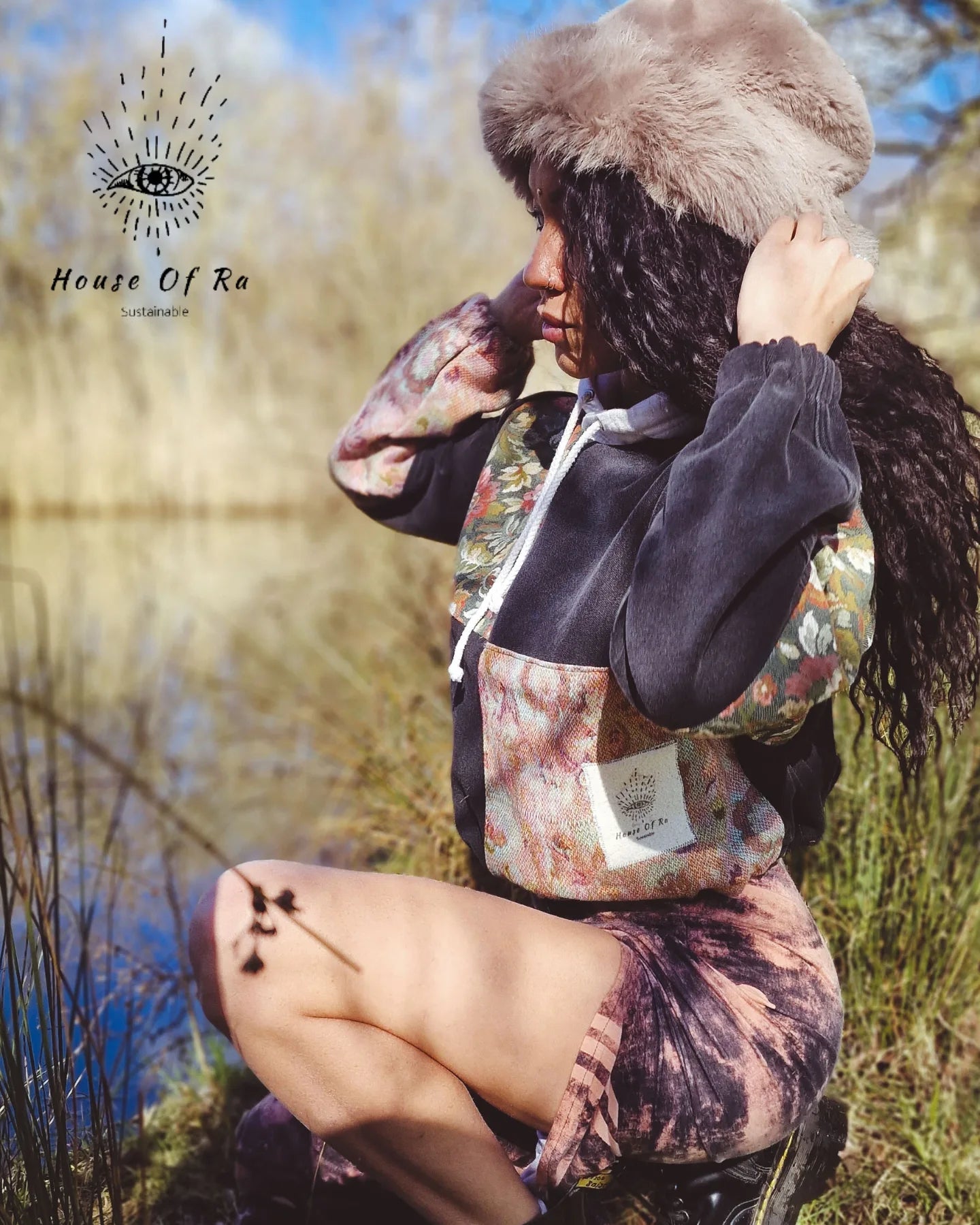 The Floral block hoodie