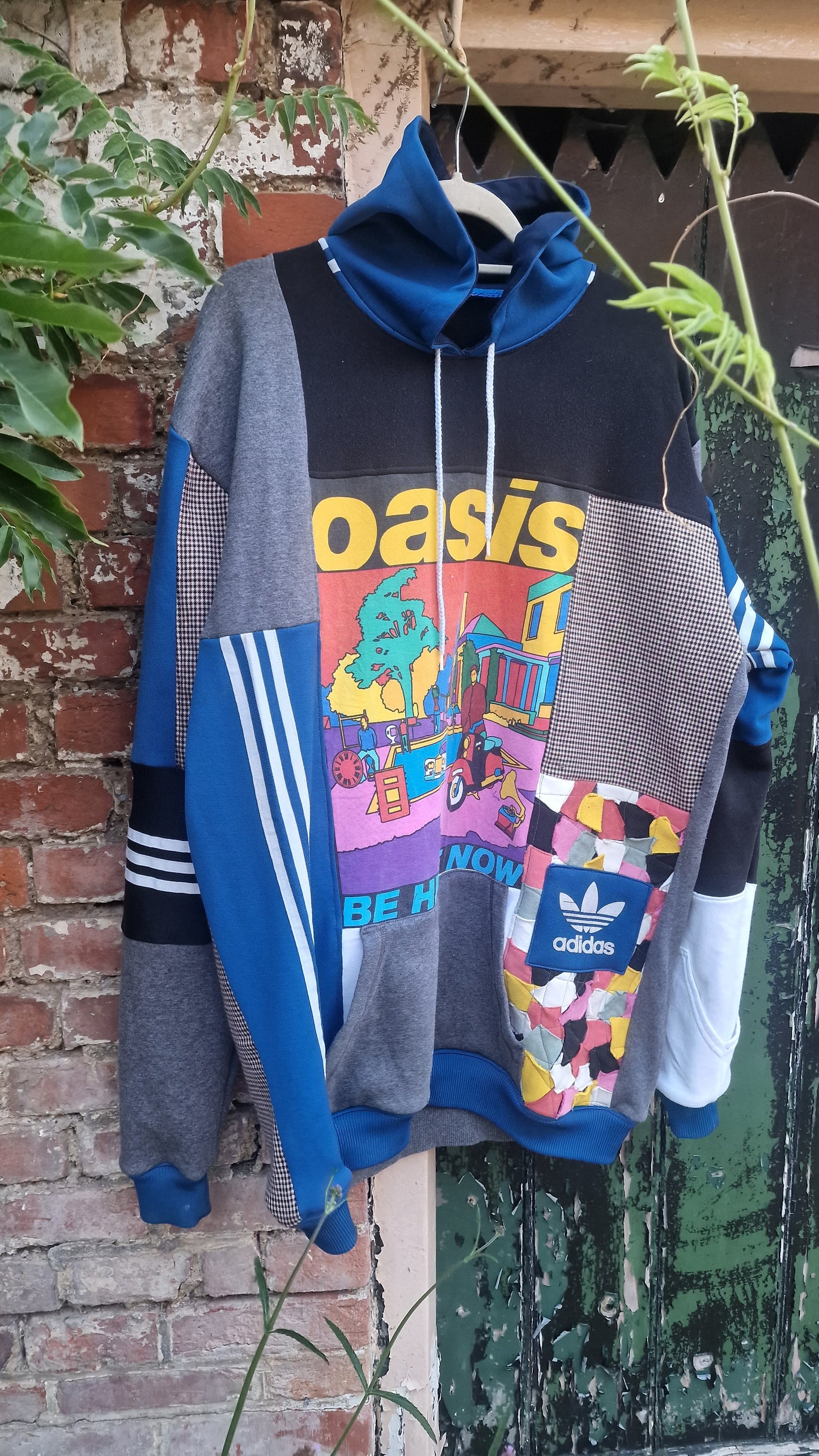 Oasis x adidas 'Be Here Now' Upcycled Hoodie