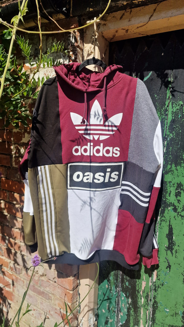 The Upcycled Oasis x adidas hoodie