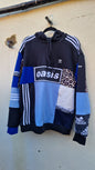 Oasis x adidas Upcycled Blue/Leopard Hoodie