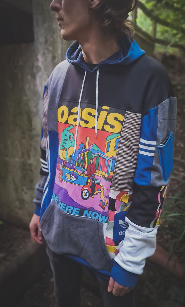 Oasis x adidas 'Be Here Now' Upcycled Hoodie
