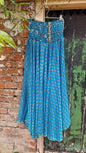 Blue Recycled Sari palazzo trousers
