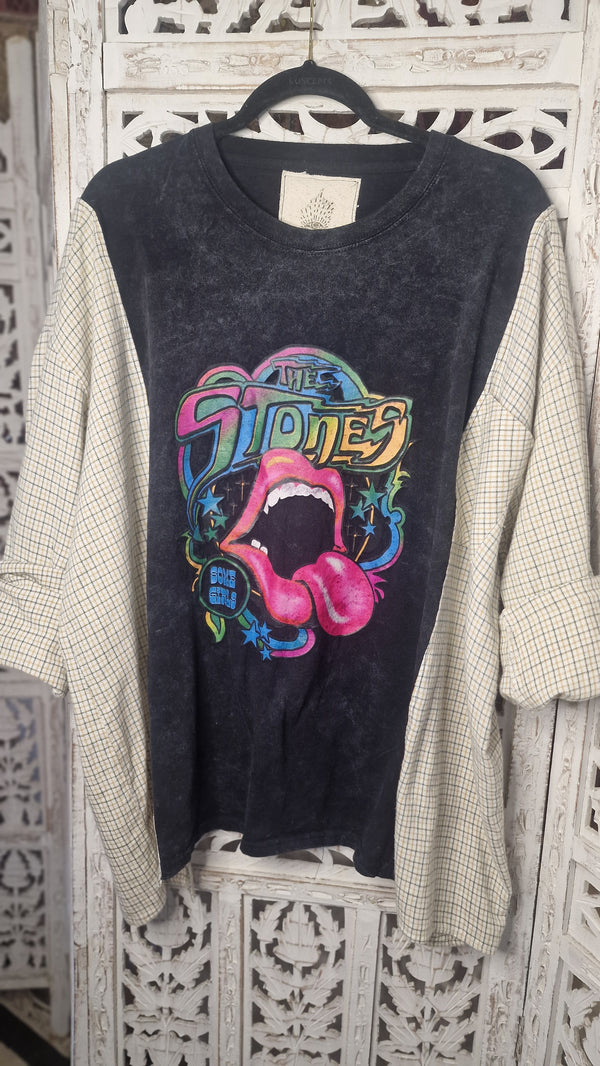 'The Stones' Upcycled Shirt-Tee
