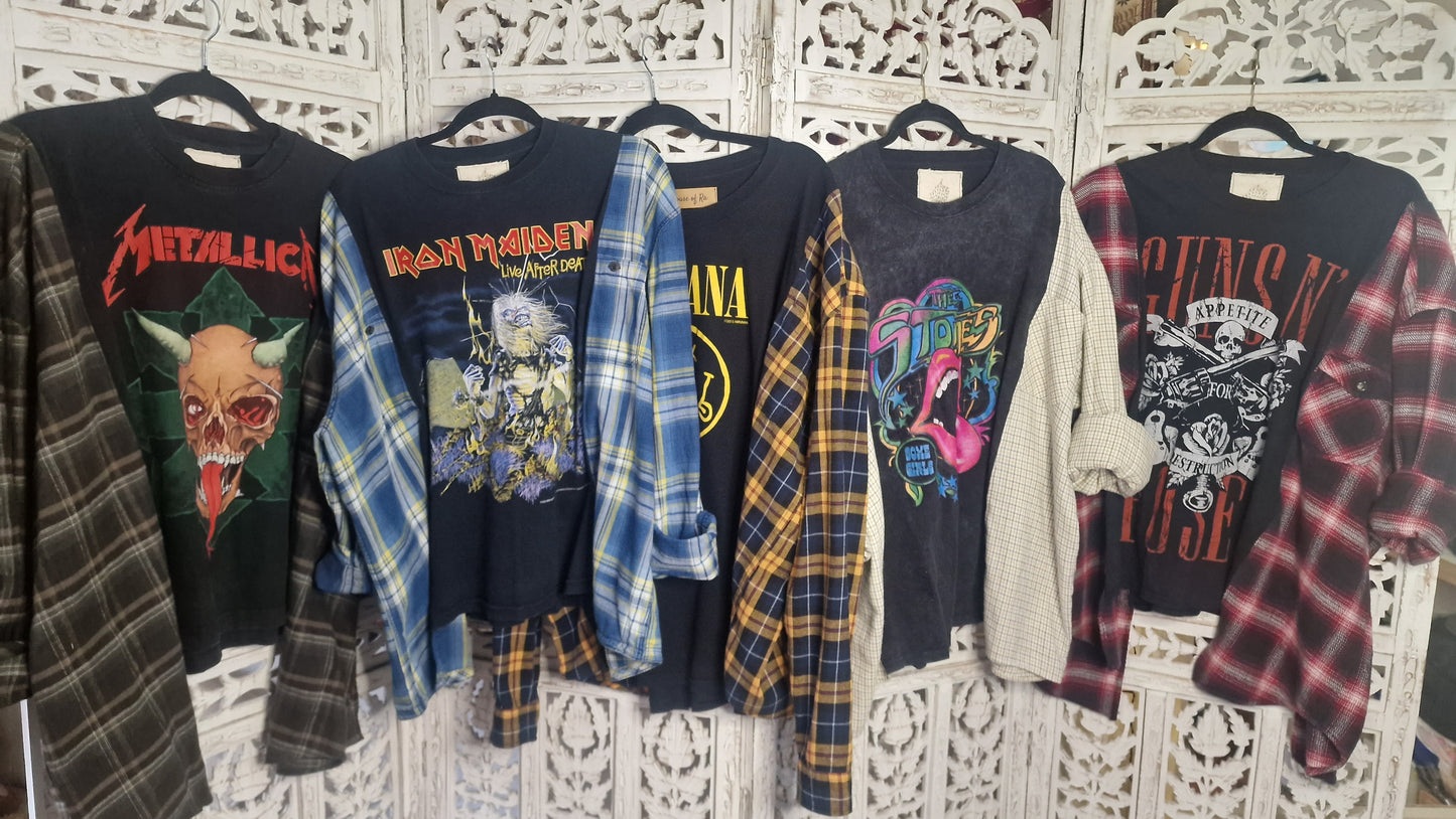 'The Stones' Upcycled Shirt-Tee
